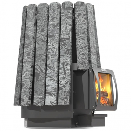 Дровяная банная печь GrillD Cometa Vega 450 Short Max Stone (Серпентинит)
