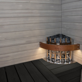Электрическая печь Harvia Glow Corner EE, пульт в комплекте