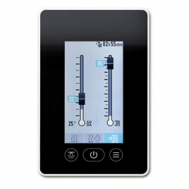 Пульт управления Fasel touchline 5400 для сауны, инфры и бани черный